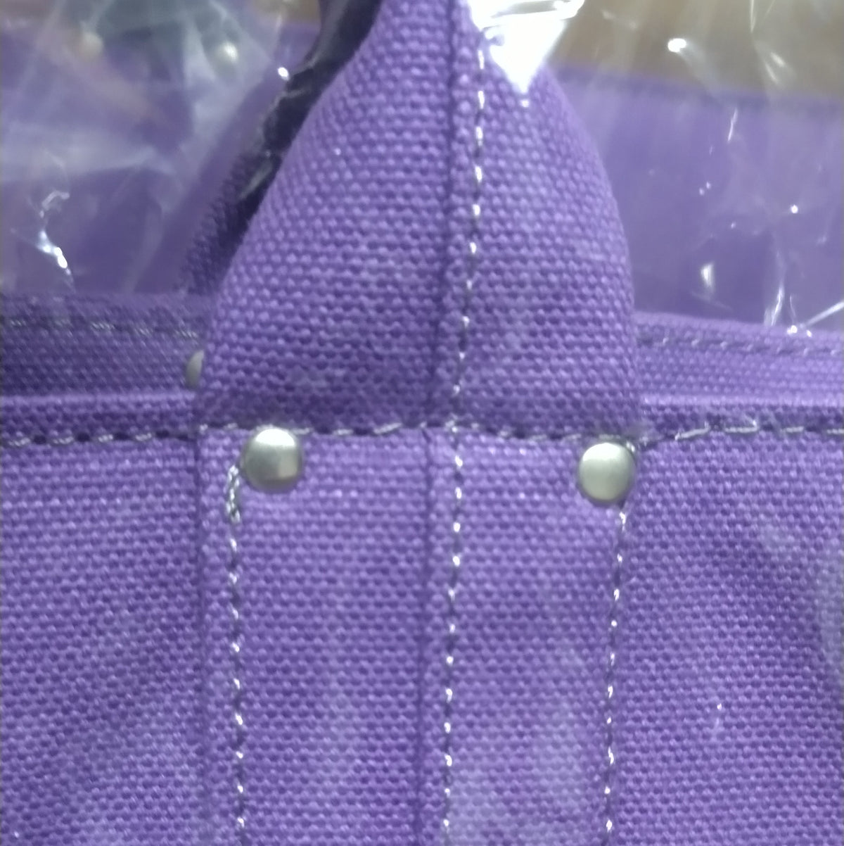 【訳アリ品】豊岡製/日本製/国産/帆布/手長/肩掛け/帆布トート/帆布バッグ/トートバッグ/A4対応/パープル/紫色/501091 【生産終了】