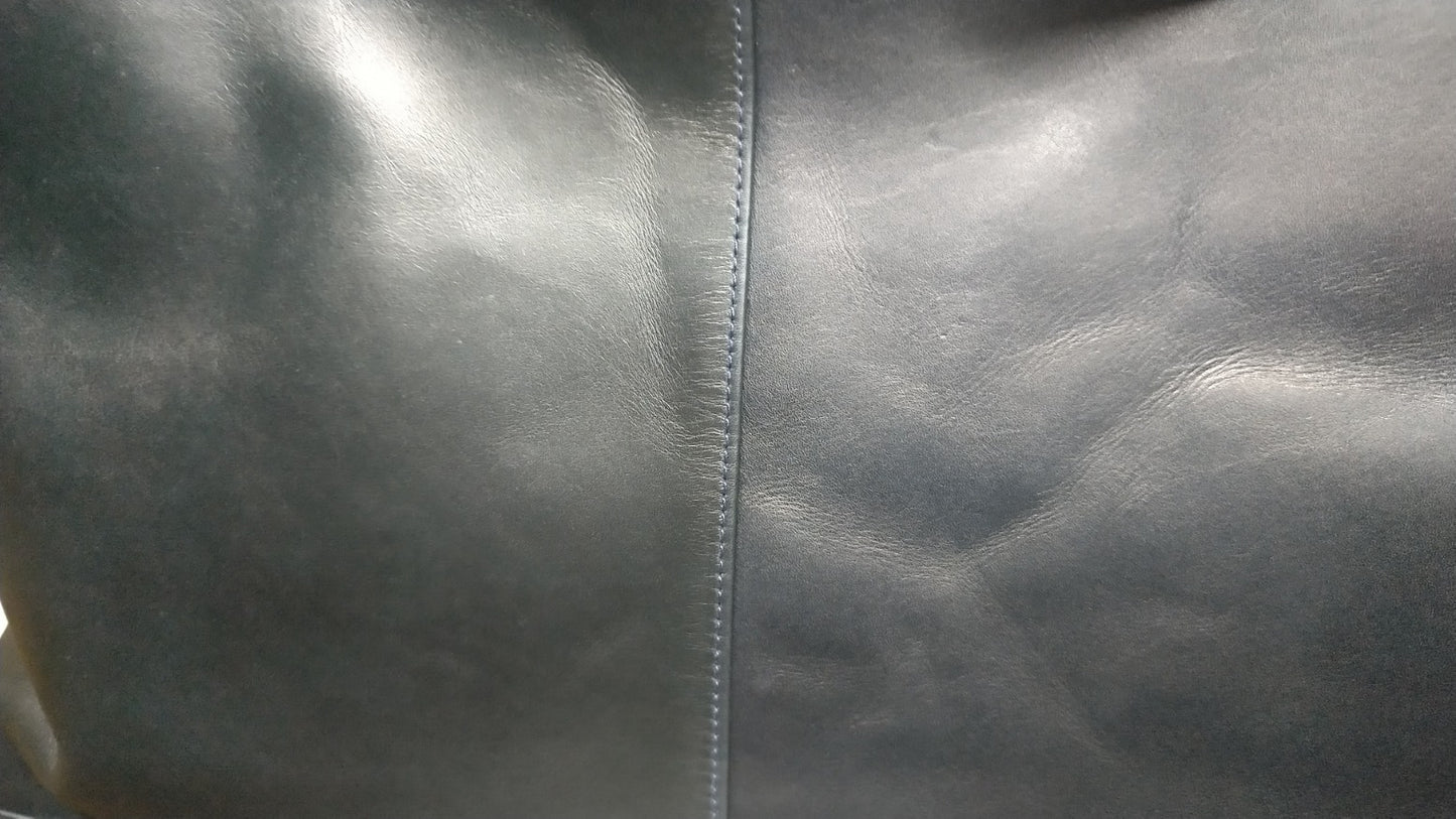 【訳アリ品】豊岡製/日本製/牛革/レザー/ボストンバッグ/超お買い得/旅行/出張/ネイビー色/505057