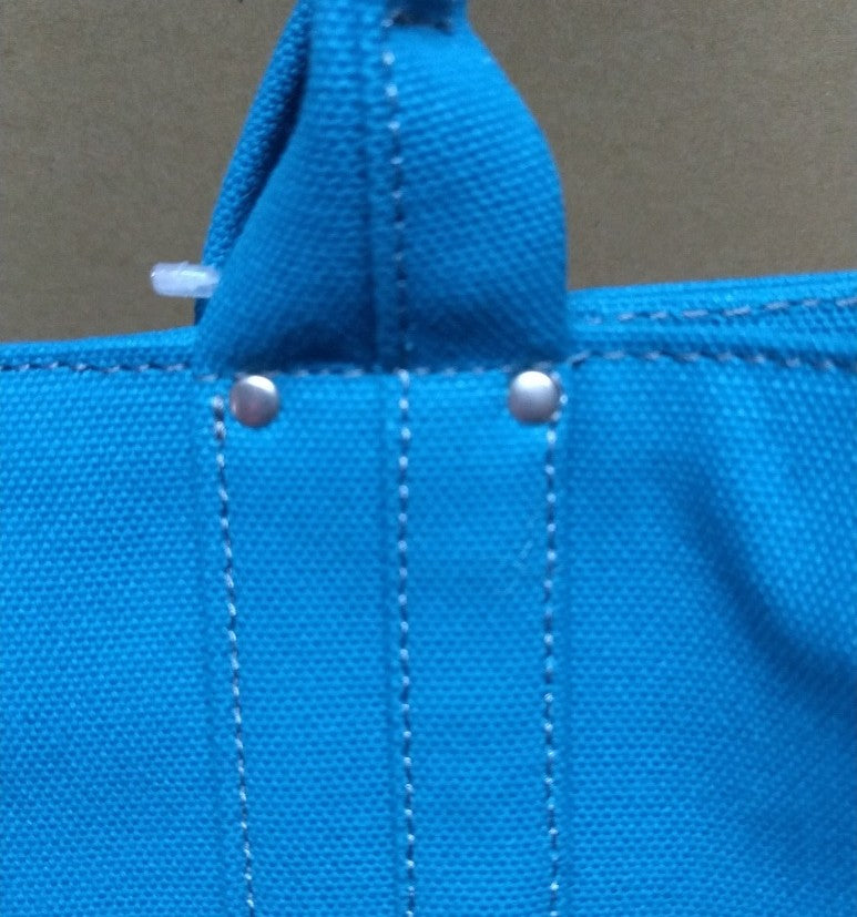 【訳アリ品】豊岡製/日本製/国産/帆布/手長/肩掛け/帆布トート/帆布バッグ/トートバッグ/A4対応/ブルー/青色/501091【在庫限り】