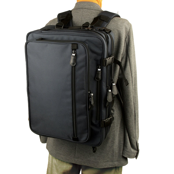 海外製／丈夫／マチ拡張／ビジネスバッグ／リュック／3WAY