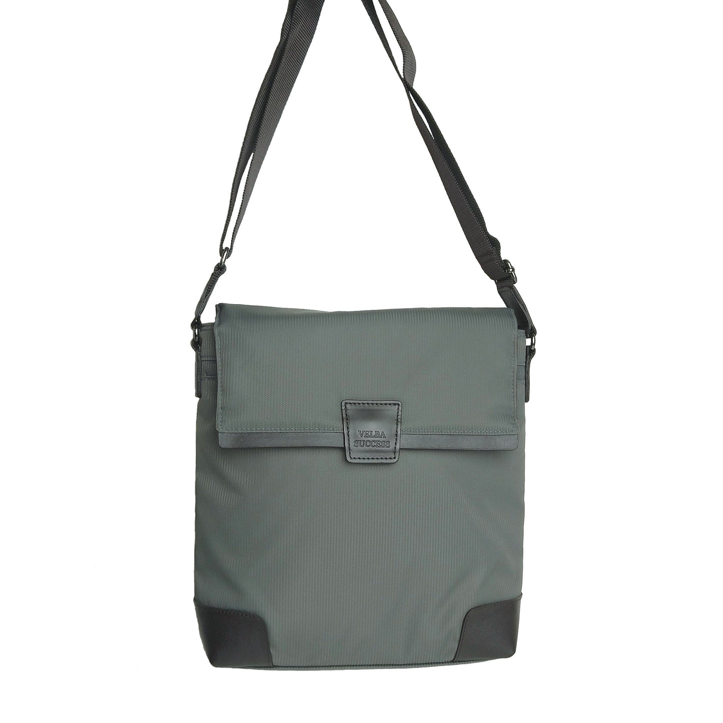 【EC限定】海外製／撥水／テフロン加工／タテ型／ナイロン製／カブセショルダーS／グレー色／126023【在庫限り】