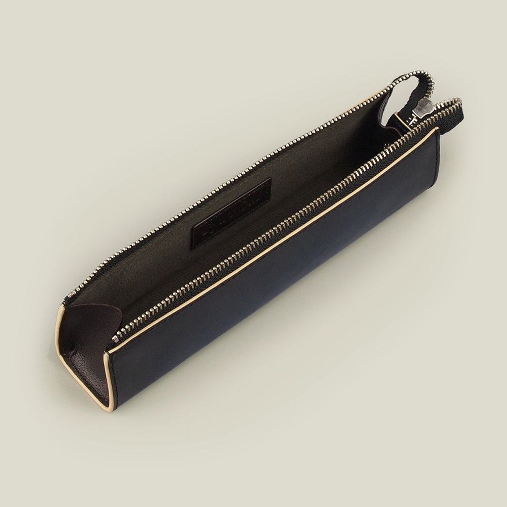【年末年始セール限定】海外製／ペンケース／牛革／レザー／ペン少なめ／箱入り／154013／全３色【数量限定】