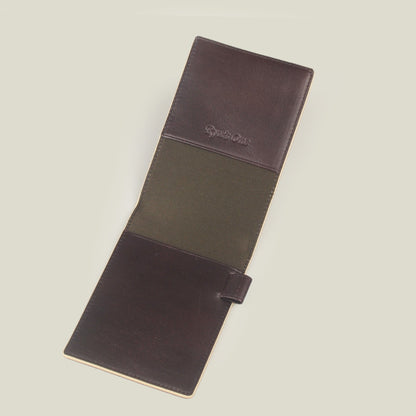 【期間限定60％OFF】海外製／牛革／メモ帳／メモカバー／メモ帳カバー／すぐメモ／薄い／便利／A7サイズ対応／リングメモ対応／ペンホルダー付／2025年ラッキーカラー／2026年ラッキーカラー／154017／RYU'S ONE