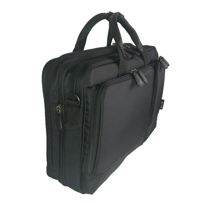 【NEW】海外製／A4対応／45cm／２BOX／マチ拡張／人気No.1／エキスパンダブル／ビジネスバッグ／ブラック／黒色／102542／RYU'S ONE【2025年モデル】