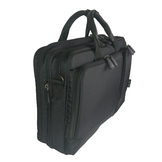 【訳アリ品】海外製／A4対応／２BOX／マチ拡張／エキスパンダブル／ビジネスバッグ／ブラック／黒色／102542／RYU'S ONE【2025年モデル】