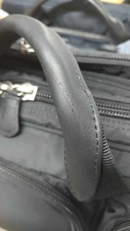 【訳アリ品】海外製／A4対応／２BOX／マチ拡張／エキスパンダブル／ビジネスバッグ／ブラック／黒色／102542／RYU'S ONE【2025年モデル】