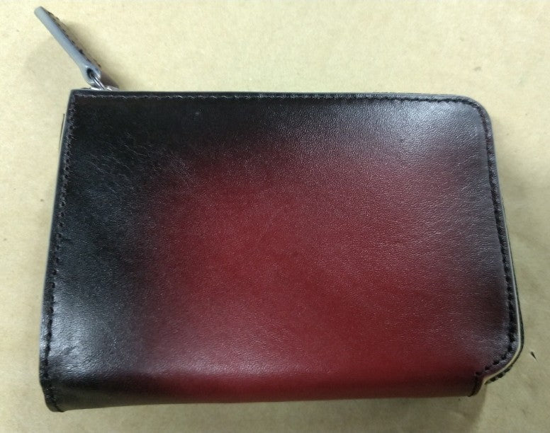 【訳アリ品】海外製／牛革／レザー／小銭入れ／コインケース／カードホルダー／箱入り／レッド／赤色／2026年ラッキーカラー／154002
