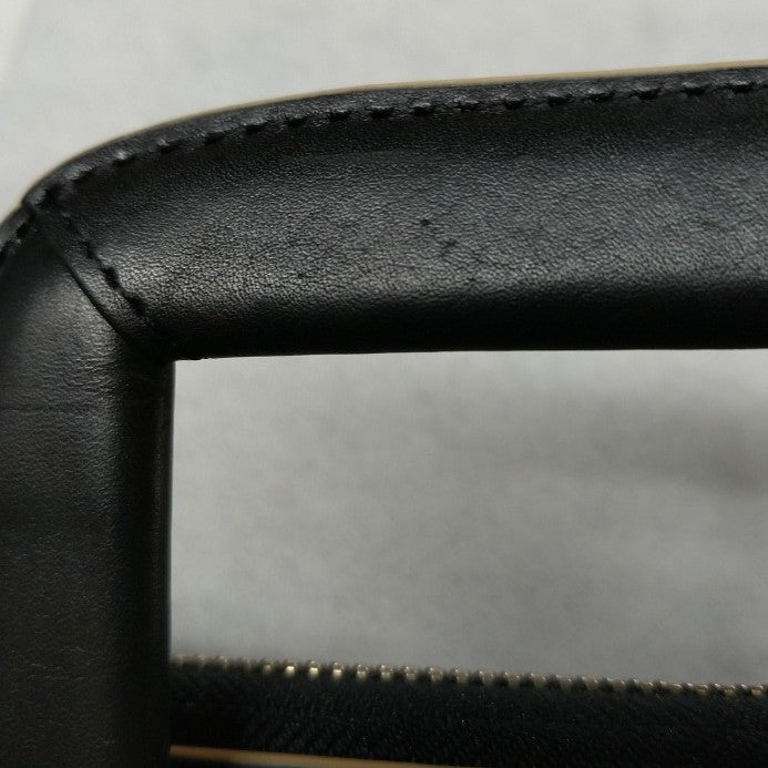 【訳アリ品】海外製／牛革／クラッチバッグ／抜き手／薄い／細い／スリム／154008／ネイビー／紺色