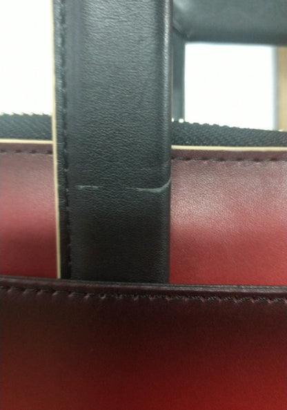 【訳アリ品】海外製／牛革／クラッチバッグ／抜き手／薄い／細い／スリム／154008／レッド／赤色