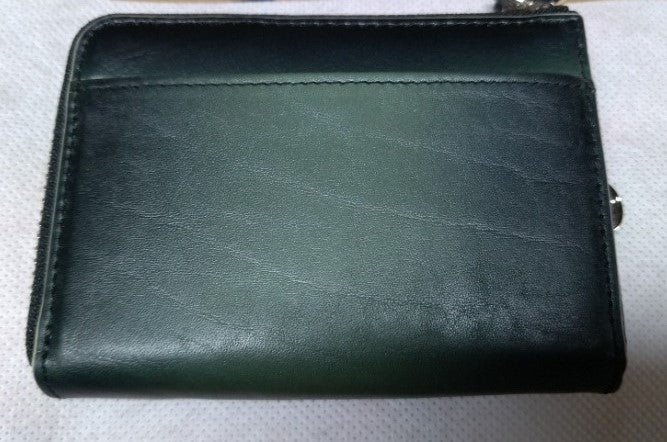 【訳アリ品】海外製／牛革／スマートキー／キーケース／４連フック／2025年ラッキーカラー／グリーン／緑色／154011
