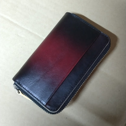 【訳アリ品】海外製／牛革／コイン＆キーケース／キーケース／小銭入／４連フック／レッド／赤色／2026年ラッキーカラー／154012