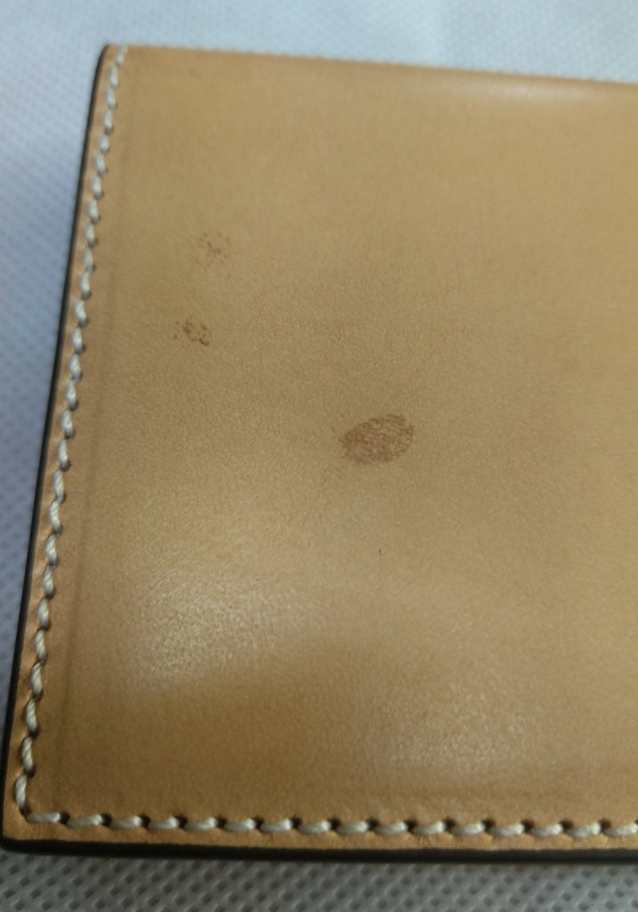 【訳アリ品】海外製／革製／牛革／ヌメ革／イタリアンヌメ／長財布／長札入／内装ネイビー／154064【在庫限り】