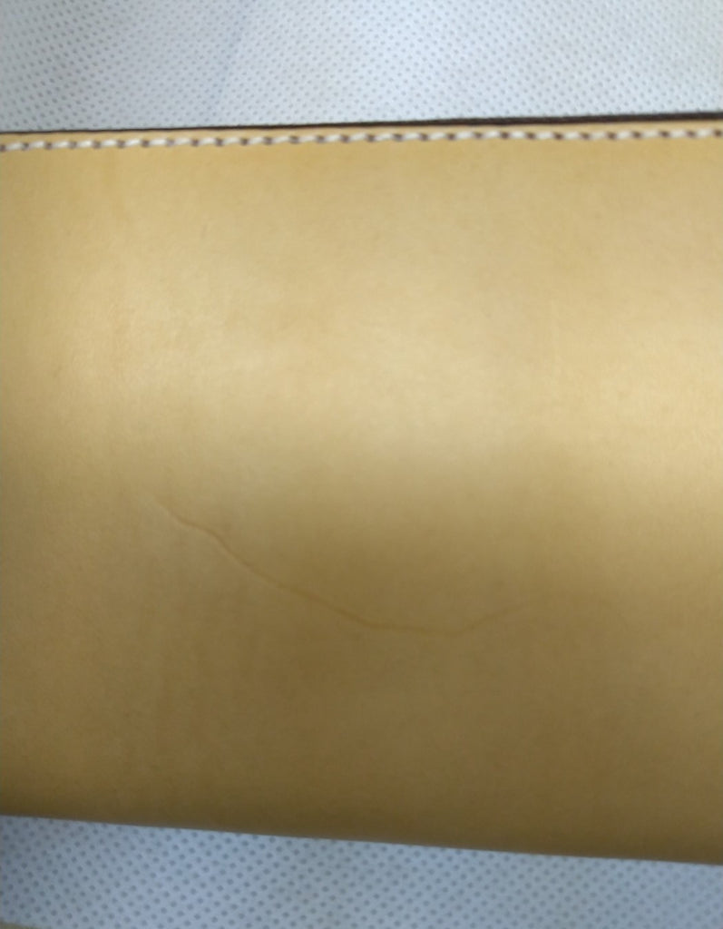 【訳アリ品】海外製／革製／牛革／ヌメ革／イタリアンヌメ／L字ファスナー／ラウンド財布／長財布／154065／RYU'S ONE