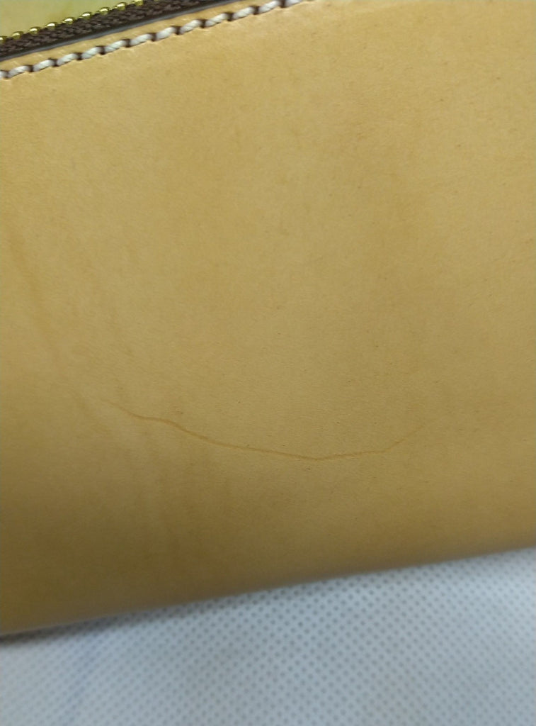 【訳アリ品】海外製／革製／牛革／ヌメ革／イタリアンヌメ／L字ファスナー／ラウンド財布／長財布／154065／RYU'S ONE