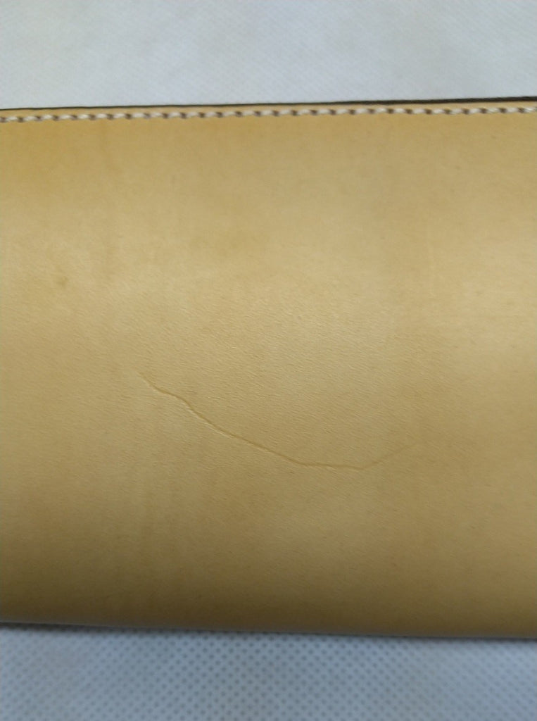 【訳アリ品】海外製／革製／牛革／ヌメ革／イタリアンヌメ／L字ファスナー／ラウンド財布／長財布／154065／RYU'S ONE