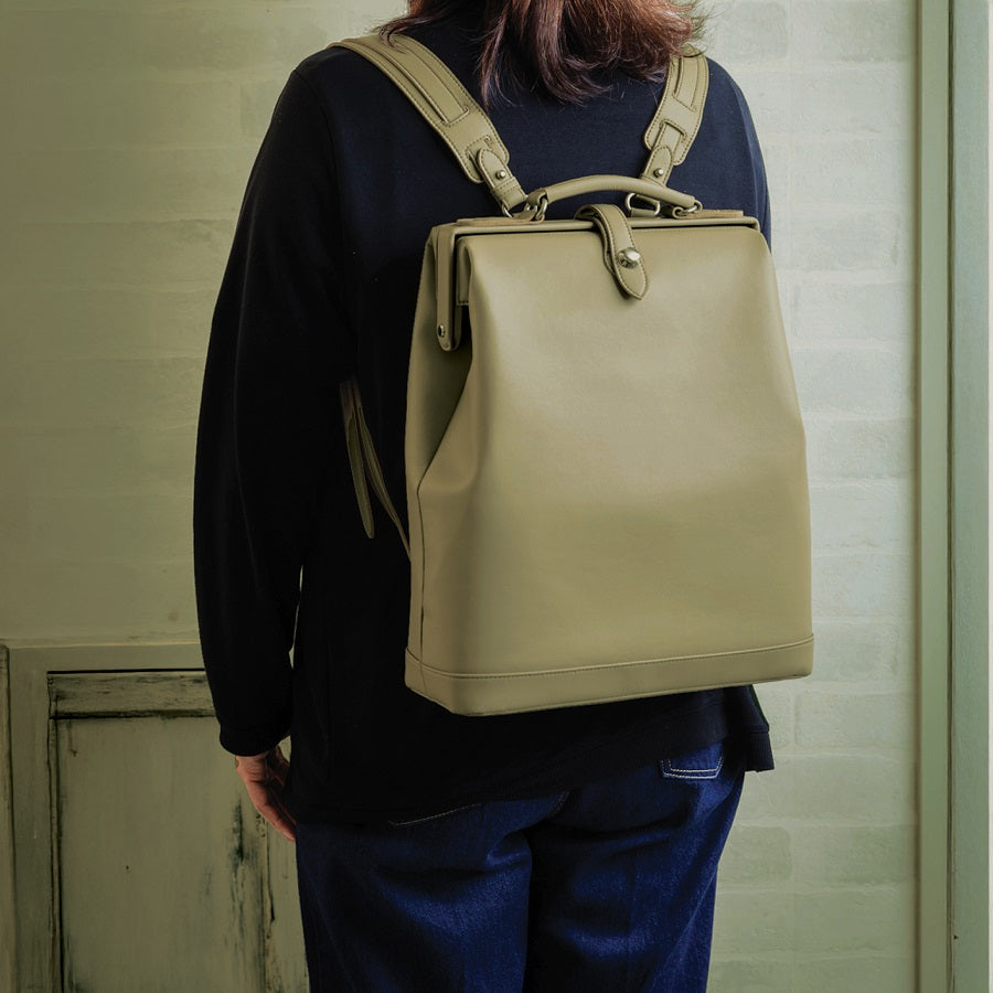 【豊岡鞄 認定品】豊岡製／日本製／国産／人工皮革／竹／間伐竹／リサイクル／ビーガン／バンブレナ／リュック／ダレスリュック／ダレス／タテ型／2way／563010／全５色／KANEDAITO【2026年3月発売】