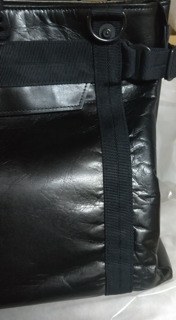 【訳アリ品】豊岡製／日本製／国産／牛革／天ファスナー／ビジネスバッグ／ボストン型／ビジネスボストン／ブラック／黒色／505012