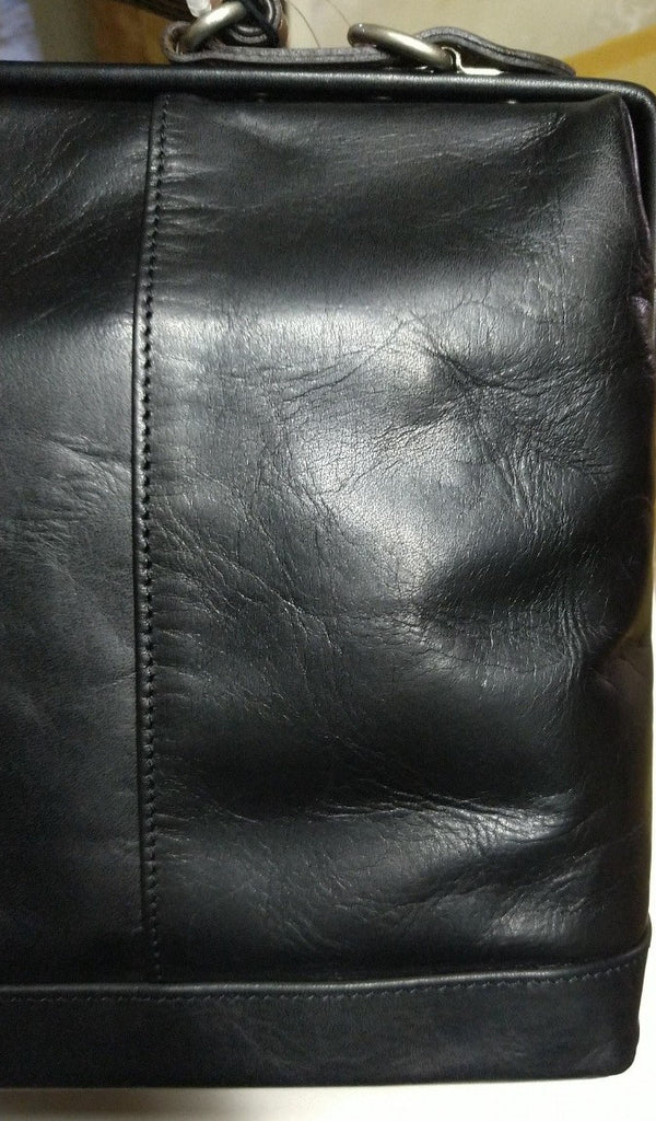 【訳アリ品】豊岡製／日本製／国産／牛革／レザー／ダレスバッグＳ／ショルダーバッグ／505046／黒色／ブラック【期間限定】