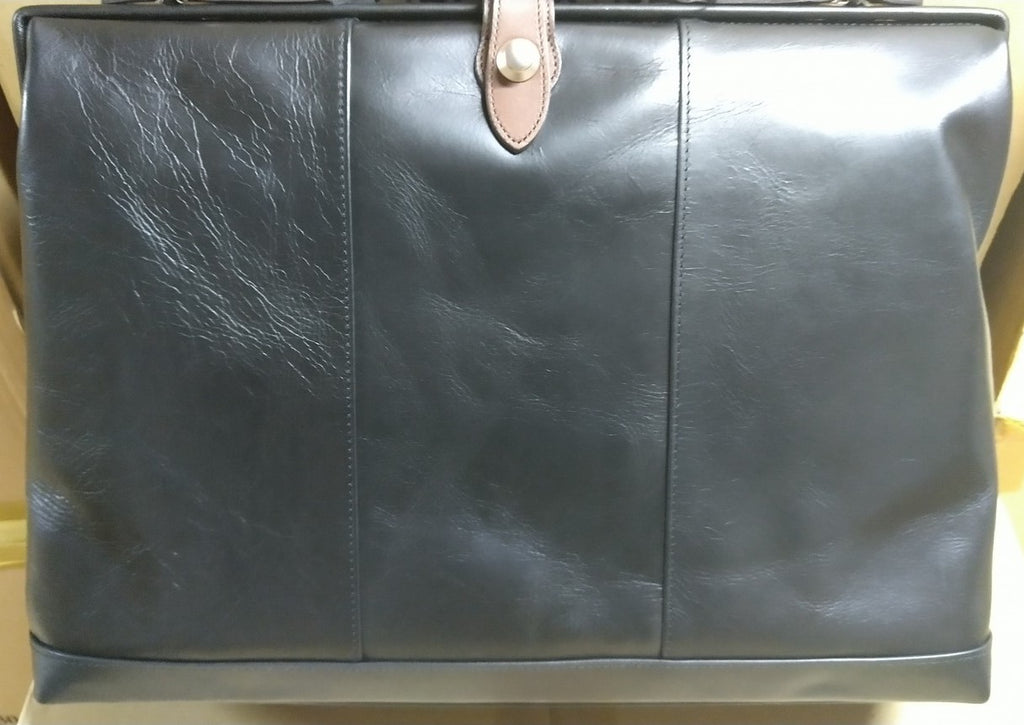 【訳アリ品】豊岡製／日本製／国産／牛革／レザー／ブラック／黒色／A4ゆったり／ダレスバッグＬ／ビジネスバッグ／505047【期間限定】
