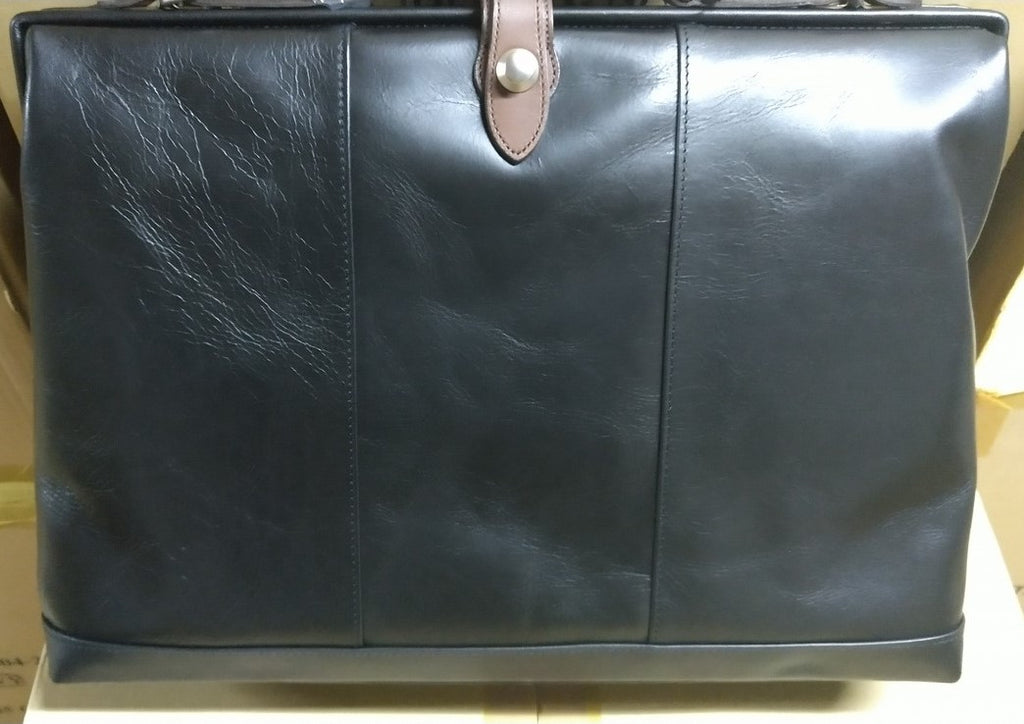 【訳アリ品】豊岡製／日本製／国産／牛革／レザー／ブラック／黒色／A4ゆったり／ダレスバッグＬ／ビジネスバッグ／505047【期間限定】