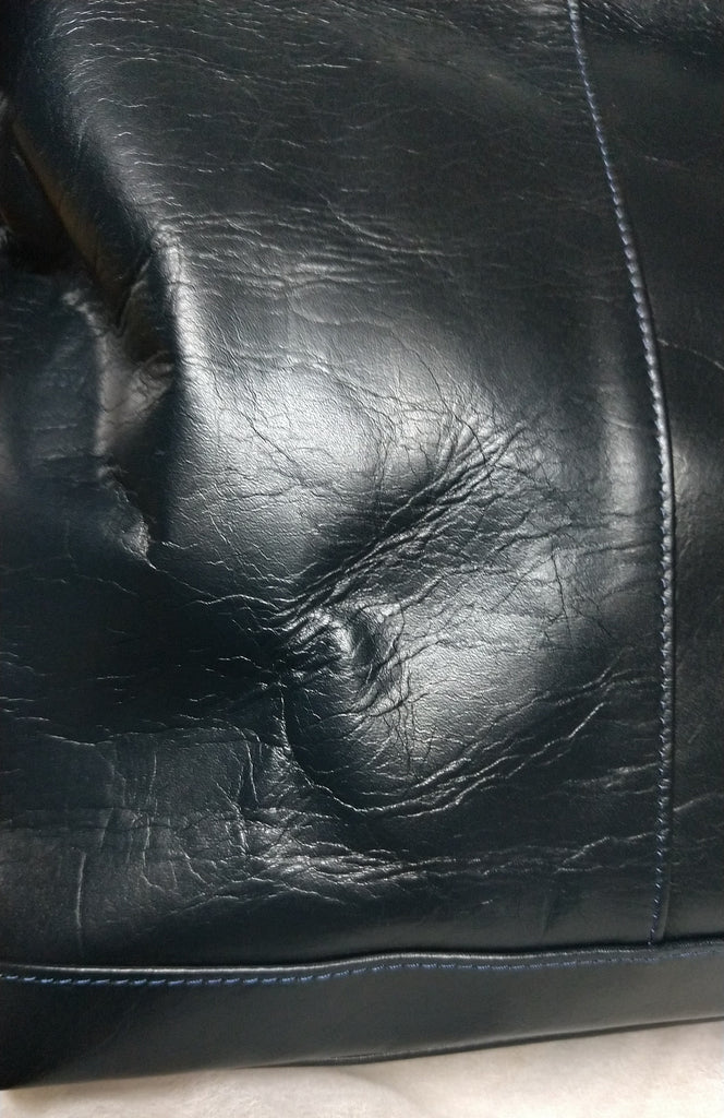 【訳アリ品】豊岡製／日本製／国産／牛革／レザー／ネイビー／紺色／A4ゆったり／ダレスバッグＬ／ビジネスバッグ／505047【期間限定】