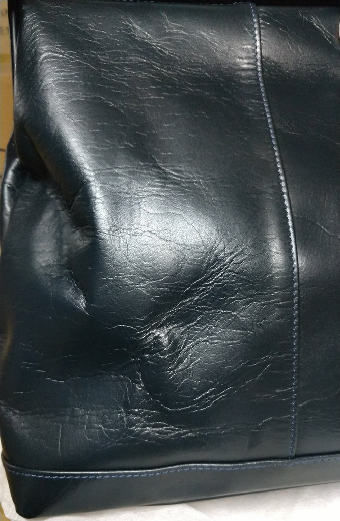 【訳アリ品】豊岡製／日本製／国産／牛革／レザー／ネイビー／紺色／A4ゆったり／ダレスバッグＬ／ビジネスバッグ／505047【期間限定】