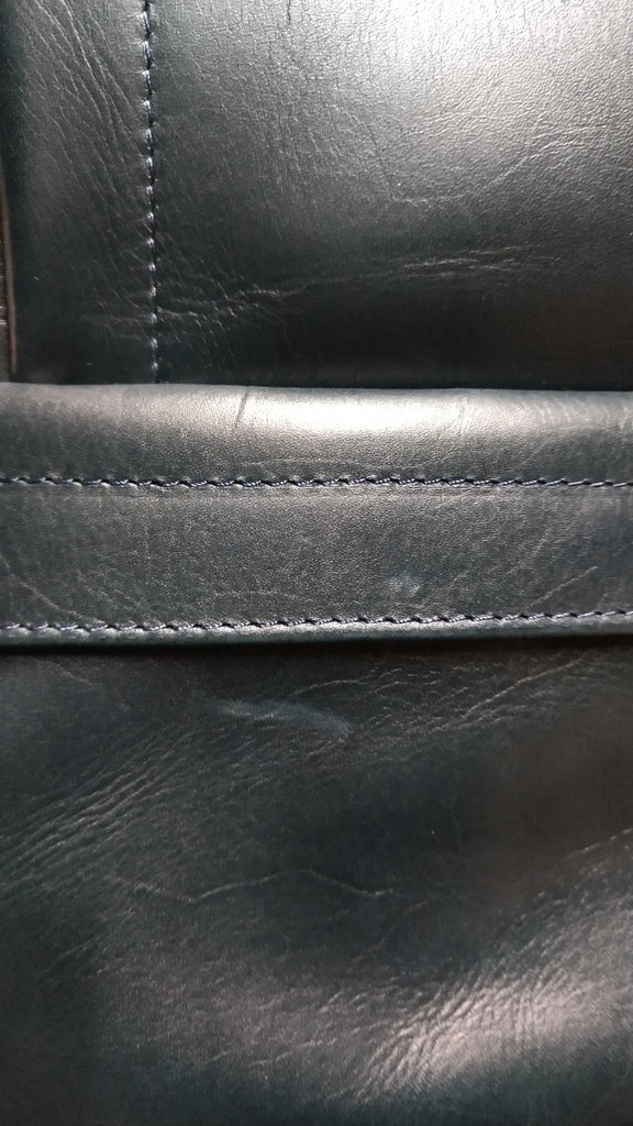 【訳アリ品】豊岡製／日本製／牛革／レザー／リュック／革リュック／蒸れ軽減／ネイビー色／505069【期間限定】