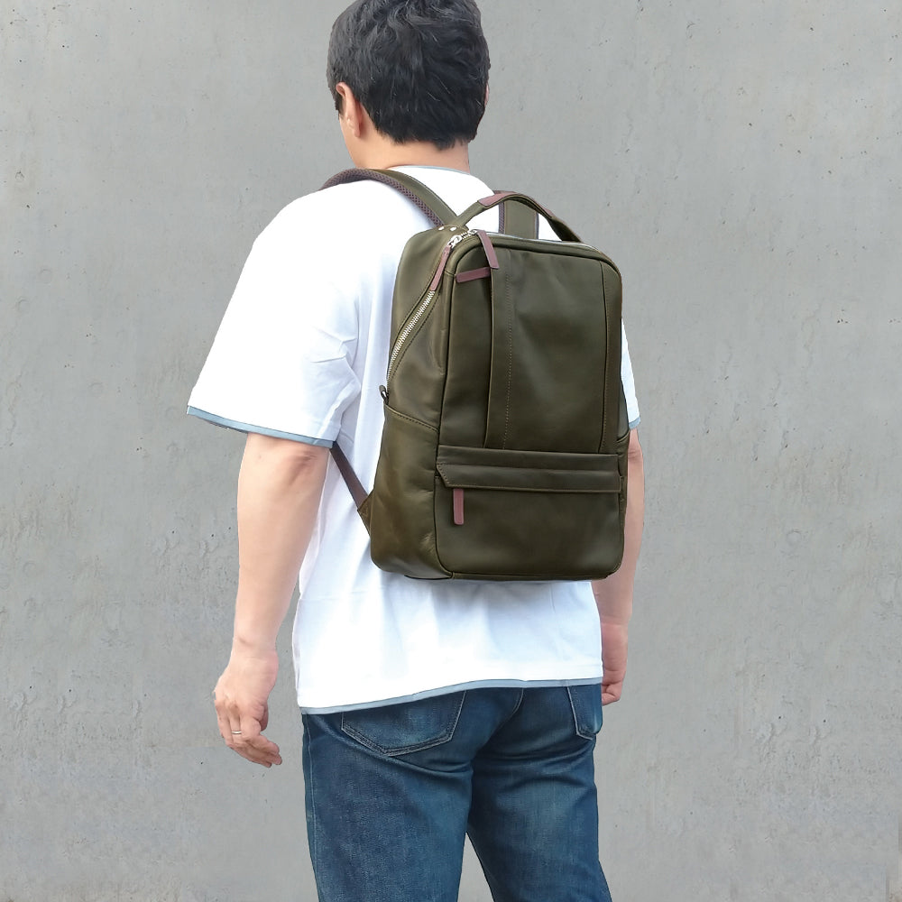 日本製／豊岡製／国産／牛革／レザー／リュック／革リュック／蒸れ軽減／全５色／505069／CROSSROAD【在庫限り】