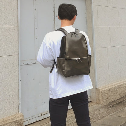 【EC限定アウトレット】豊岡製／日本製／国産／牛革／メタリック／リュック／グレー色／ゴールド系／505081／CROSSROAD【在庫限り】