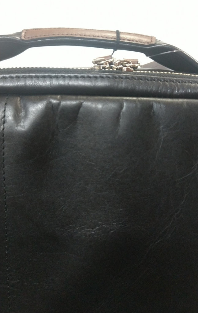 【訳アリ品】豊岡製／日本製／国産／牛革／レザー／リュック／革リュック／蒸れ軽減／ブラック／黒色／505069【期間限定】