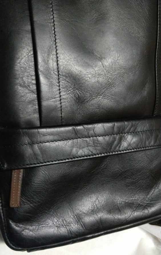 【訳アリ品】豊岡製／日本製／国産／牛革／レザー／リュック／革リュック／蒸れ軽減／ブラック／黒色／505069【期間限定】