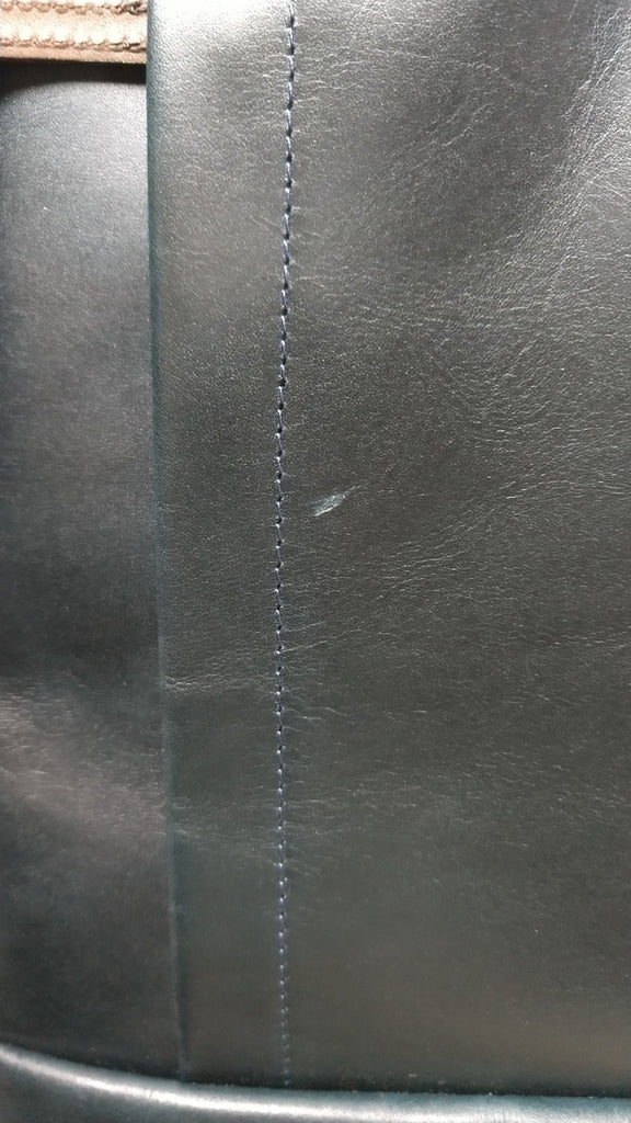 【訳アリ品】豊岡製／日本製／牛革／レザー／リュック／革リュック／蒸れ軽減／ネイビー色／505069【期間限定】