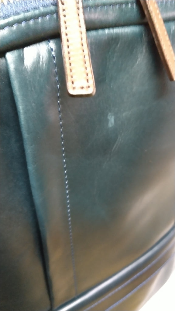 【訳アリ品】豊岡製／日本製／牛革／レザー／リュック／革リュック／蒸れ軽減／ネイビー色／505069【期間限定】