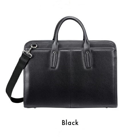 海外製／合成皮革×ポリエステル／A4対応／40cm／2way／自立型／三方開き／就活／リクルート／面接／ビジネス／ビジネスバッグ／ネイビー／紺色／541501【在庫限り】