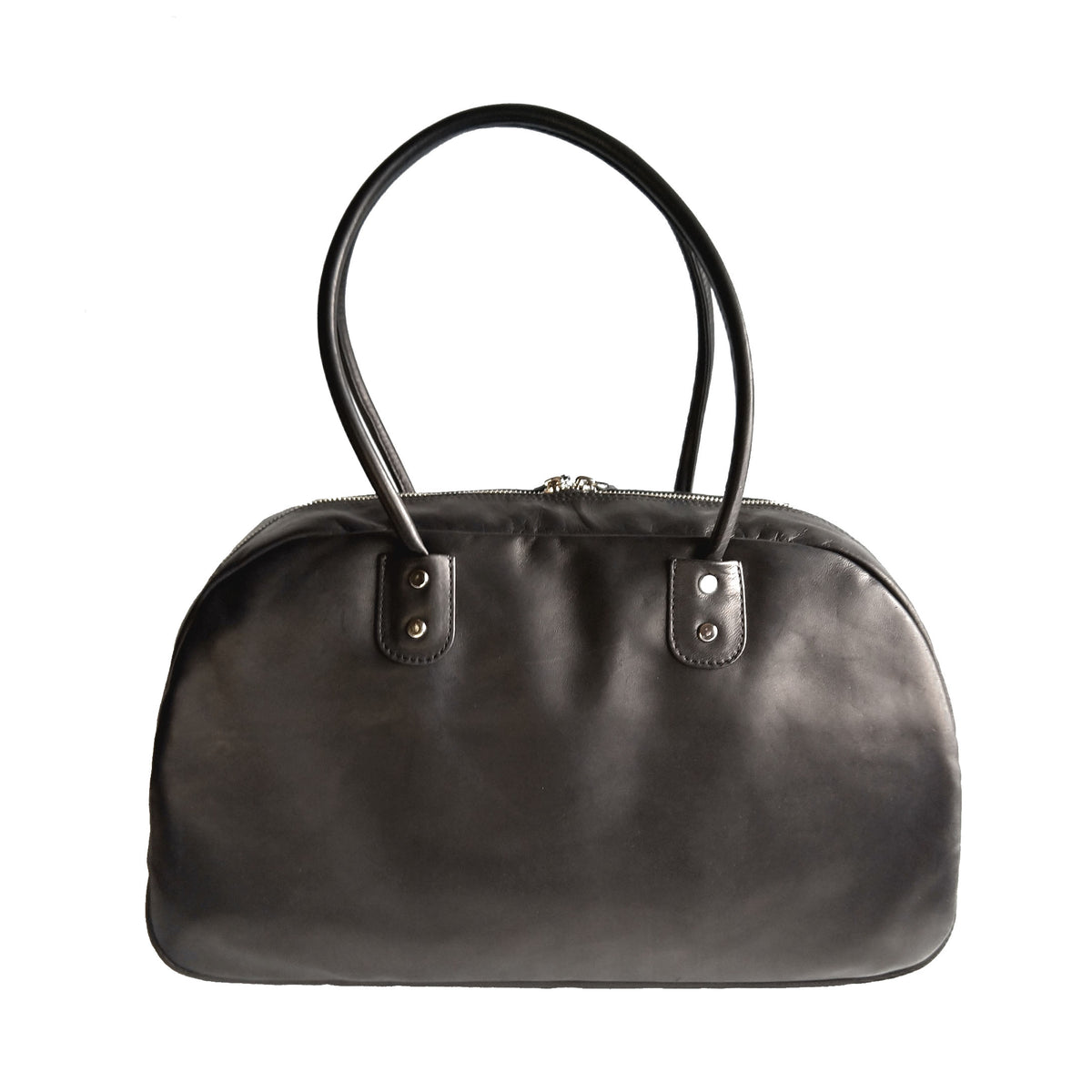 【訳アリ品】日本製／国産／馬革／レザー／ソフト／マジソン型／ボストン／懐かしい／557194／黒色／ブラック