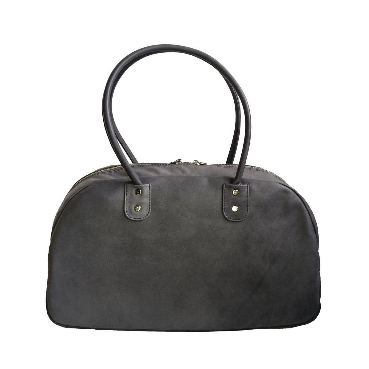 【訳アリ品】日本製／国産／馬革／レザー／ソフト／マジソン型／ボストン／懐かしい／557194／グレー色