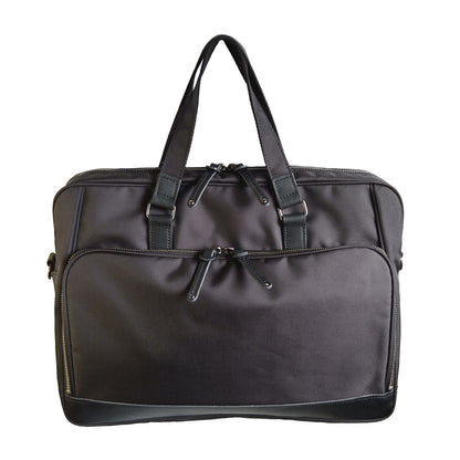 【最後の１本】日本製／鎧布／GAIFU／A4ファイル対応／PC対応／2way／40cm／スリム／ビジネス／ビジネスバッグ／１ルーム／キャリー装着可／アウトポケット／ブラック／黒色／557206／Bluffpop