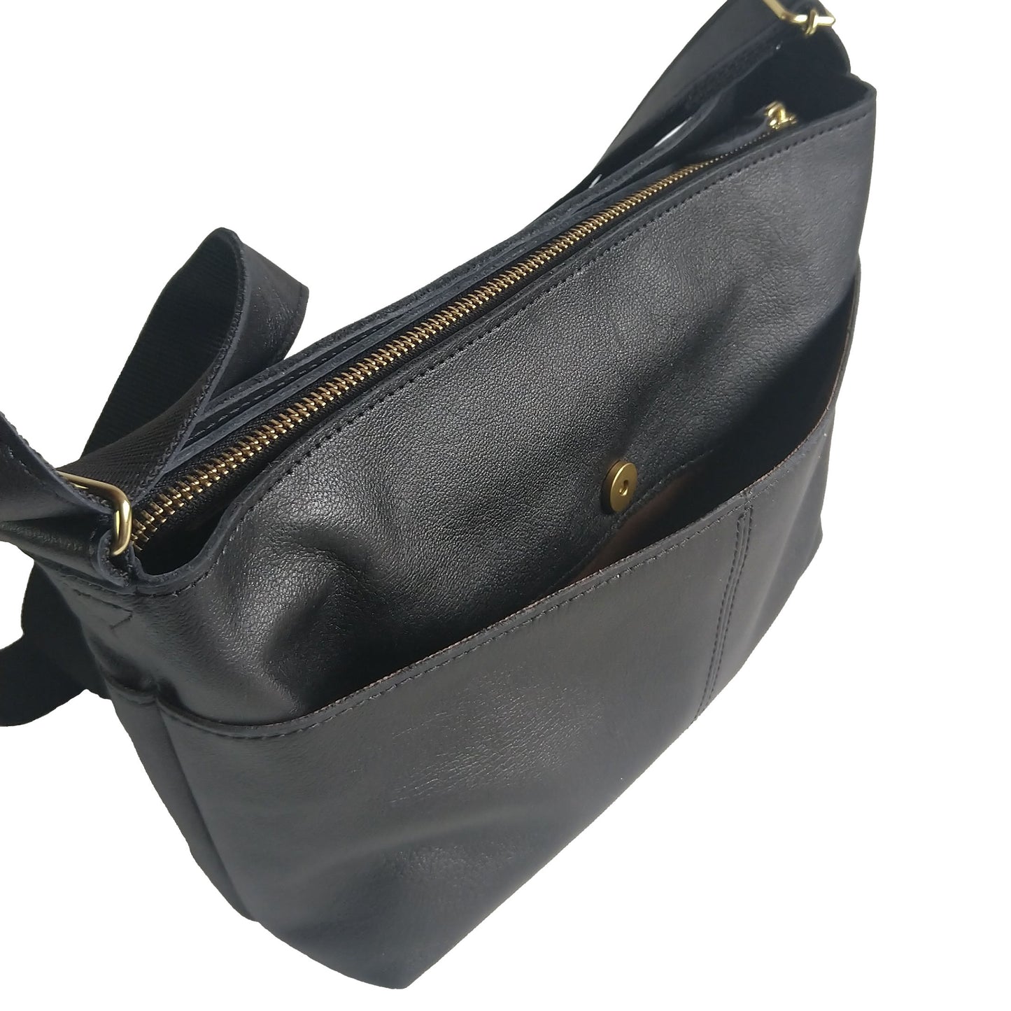 【訳アリ品】日本製／国産／牛革／レザー／ヨコ型／牛革ショルダー／ショルダー／ヨコ型ショルダー／キャメル色／557242／Bluffpop