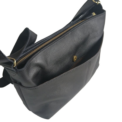 【訳アリ品】日本製／国産／牛革／レザー／ヨコ型／牛革ショルダー／ショルダー／ヨコ型ショルダー／キャメル色／557242／Bluffpop
