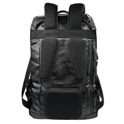 【豊岡鞄 認定品】豊岡製／日本製／国産／迷彩柄／カモフラ／ポリエステル／ターポリン／リュック／バックパック／撥水／24L／ブラック／シルバー／全２色／561020／KANEDAITO【2026年9月上旬発売】