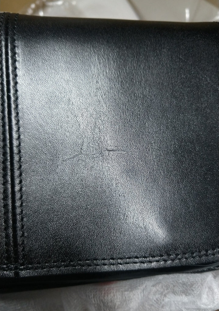 【訳アリ品】日本製／国産／牛革／セカンド／ポーチ／ショルダーバッグ／仕分け／557101／ブラック／黒色【在庫限り】