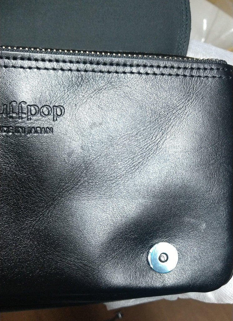 【訳アリ品】日本製／国産／牛革／セカンド／ポーチ／ショルダーバッグ／仕分け／557101／ブラック／黒色【在庫限り】