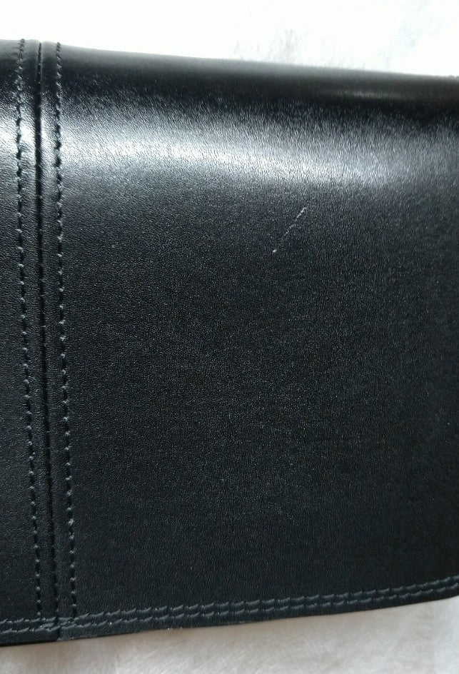 【訳アリ品】日本製／国産／牛革／セカンド／ポーチ／ショルダーバッグ／仕分け／557101／ブラック／黒色【在庫限り】