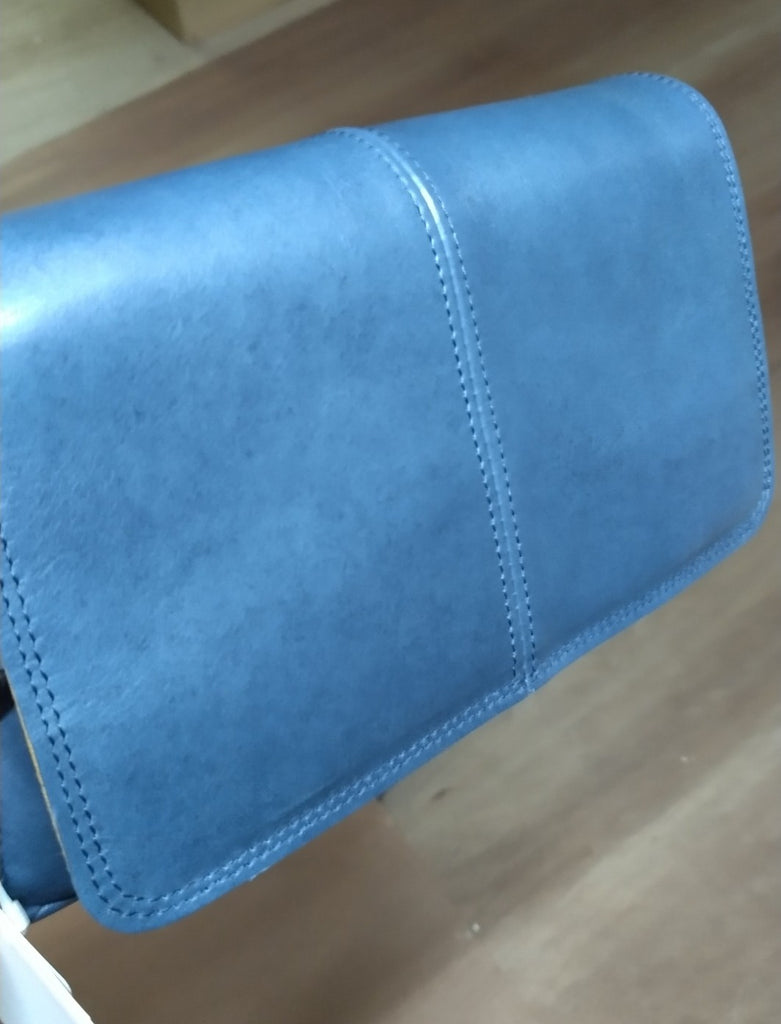 【訳アリ品】日本製／国産／牛革／セカンド／ポーチ／ショルダーバッグ／ネイビー／紺色／557101【在庫限り】