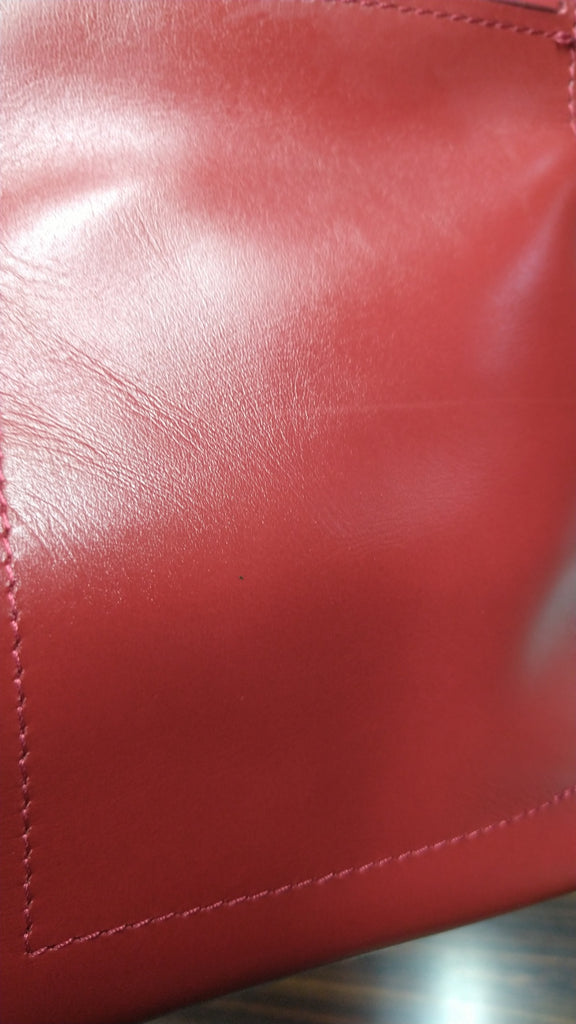 【訳アリ品】日本製／牛革／レザー／ショルダーバッグ／口折れショルダー／A4対応可／男女兼用／赤／レッド色／557102【現品限り】