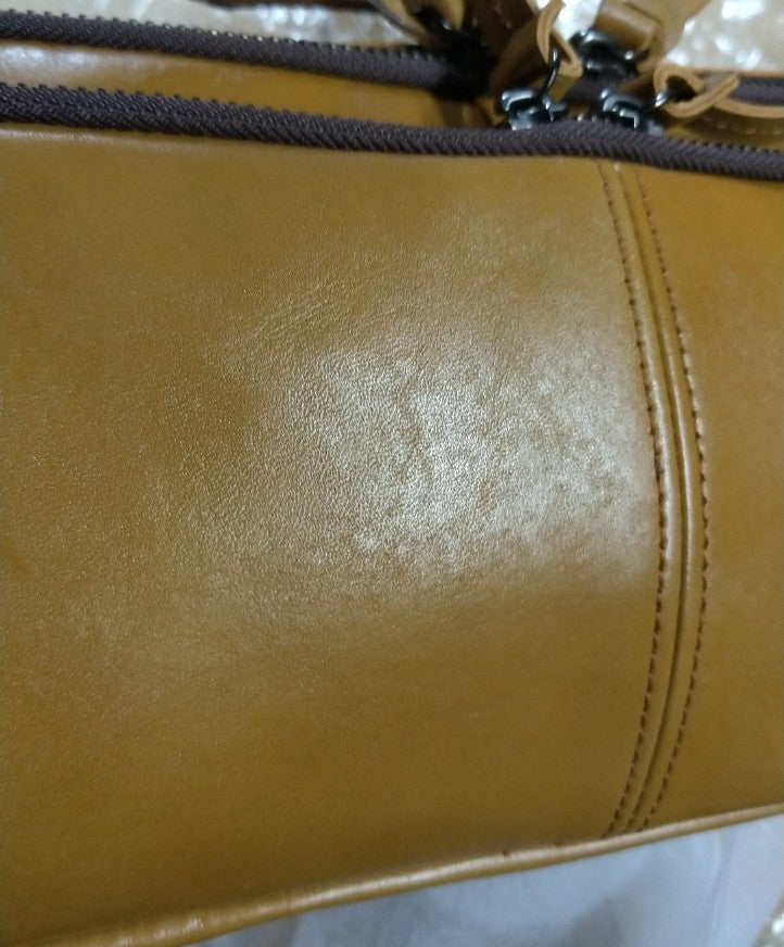 【訳アリ品】日本製／国産／牛革／レザー／斜め掛け／ウエストポーチ／ウエストバッグ／557104／キャメル色【在庫限り】
