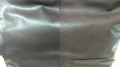 【訳アリ品】日本製／国産／馬革／２WAYバッグ／手提げ／ショルダー／ブラウン／チョコ色／大き目／557193