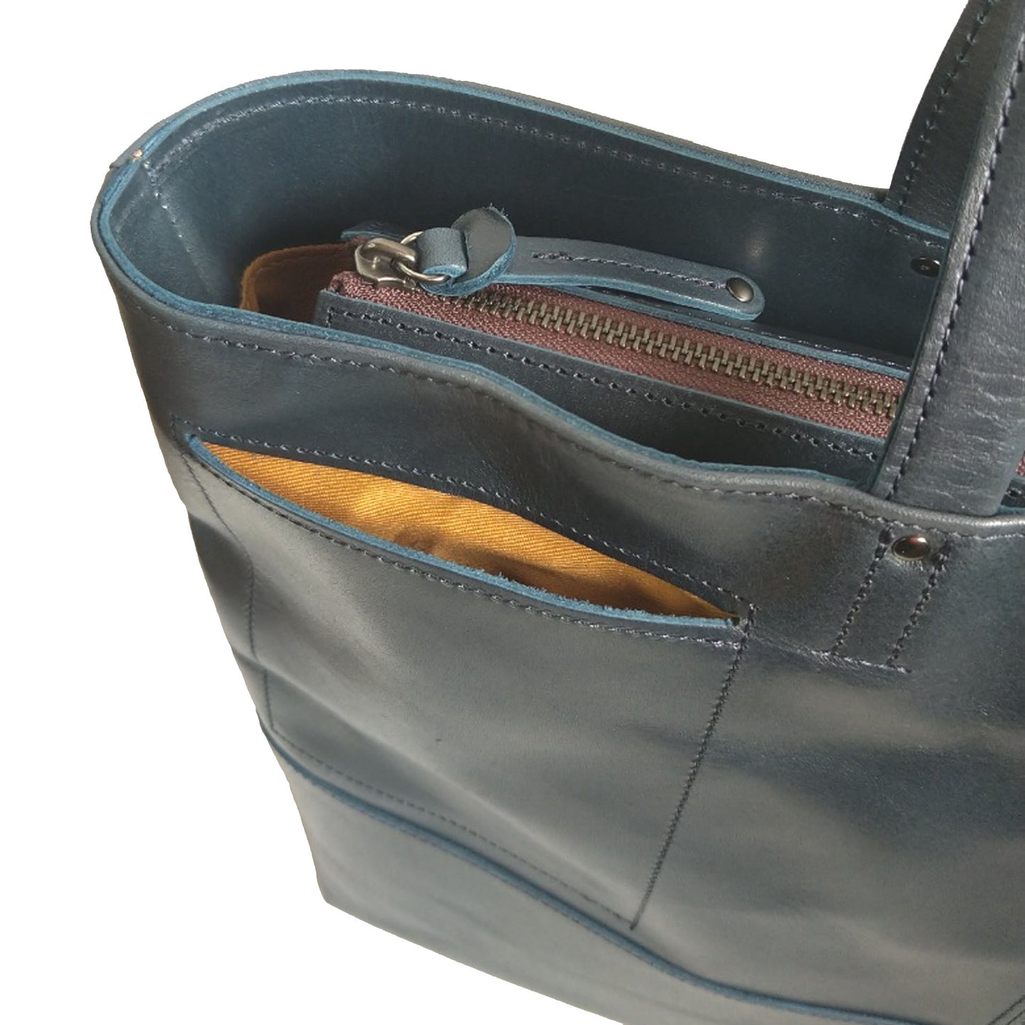 【訳アリ品】日本製／国産／豊岡製／牛革／レザー／トートバッグ／中仕切り付／ウレタン入り中仕切り／大きめ／557103／キャメル色／Bluffpop【リニューアル型】