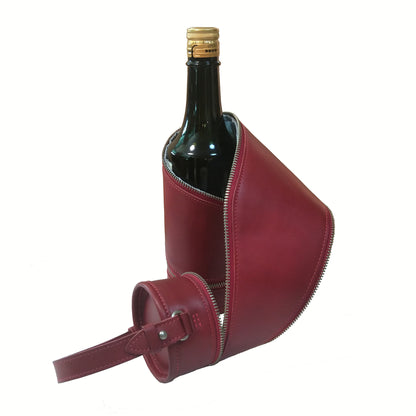 【在庫限り】豊岡製／日本製／国産／牛革／レザー／ボトルケース／ボトルバッグ／ワインバッグ／スパイラル／Ｌサイズ／522021／全５色【2024モデル】
