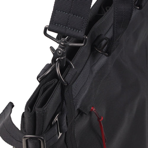 【最後の１本】豊岡製／日本製／国産／ナイロン製／2way／手提げバッグ／ビジネスバッグ／52cm／ショルダーベルト付／ブラック／503102／CROSSROAD【前期型】